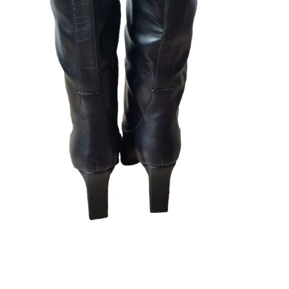 Square Toe knee boots with square heel new! - Picture 3 of 6